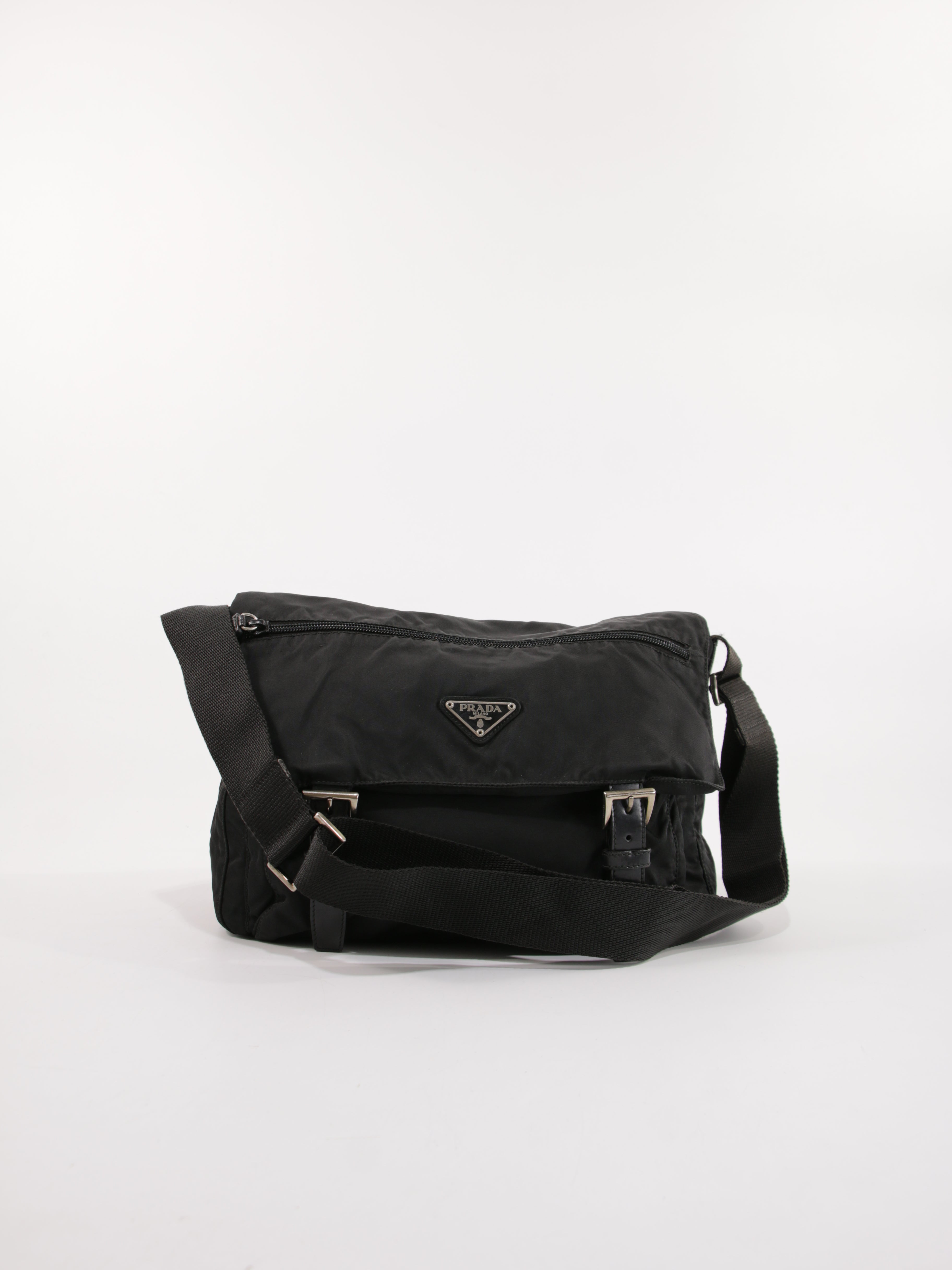 PRADA - DOUBLE BUCKLE MESSENGER