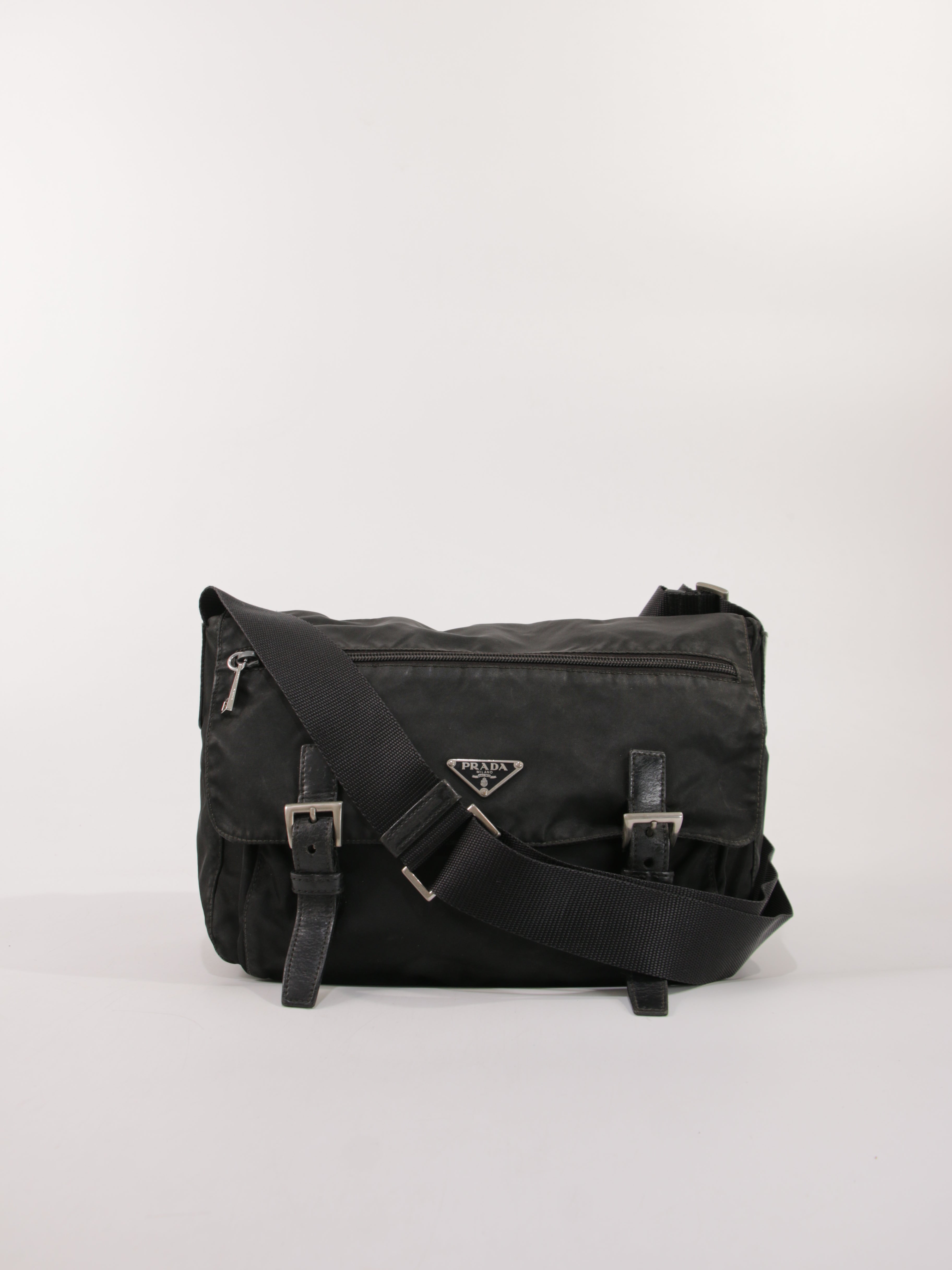PRADA - DOUBLE BUCKLE MESSENGER
