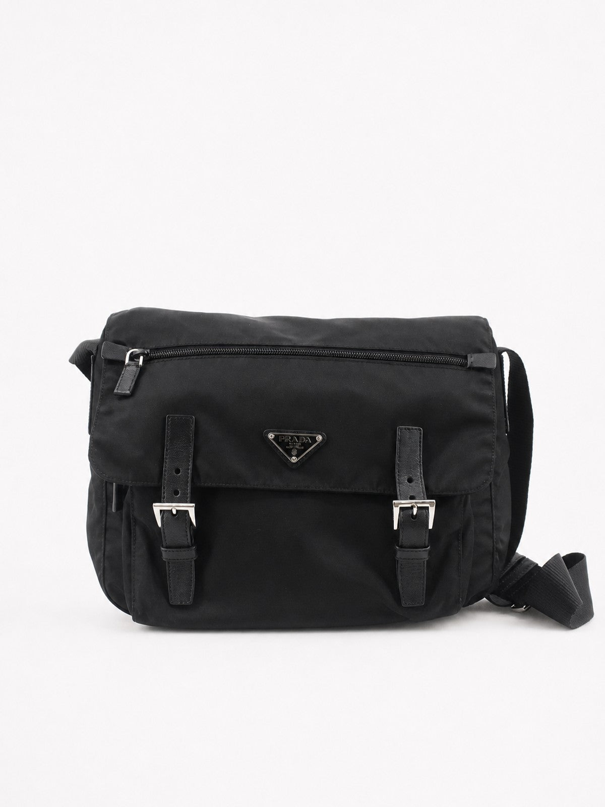 PRADA - DOUBLE BUCKLE MESSENGER