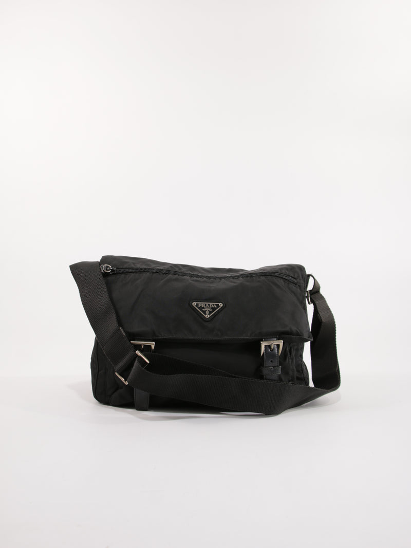 PRADA - DOUBLE BUCKLE MESSENGER