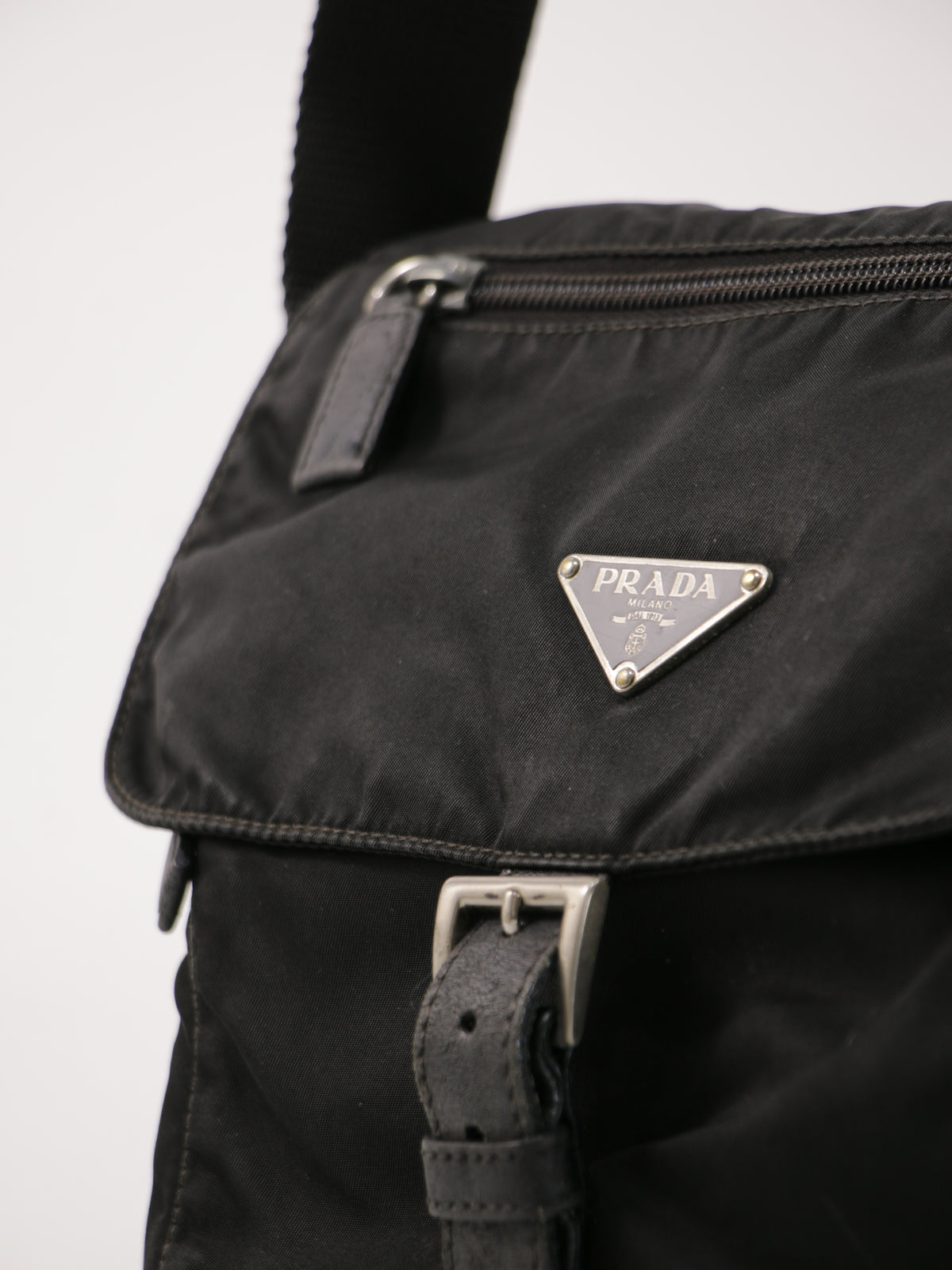 Prada Single Buckle Messenger