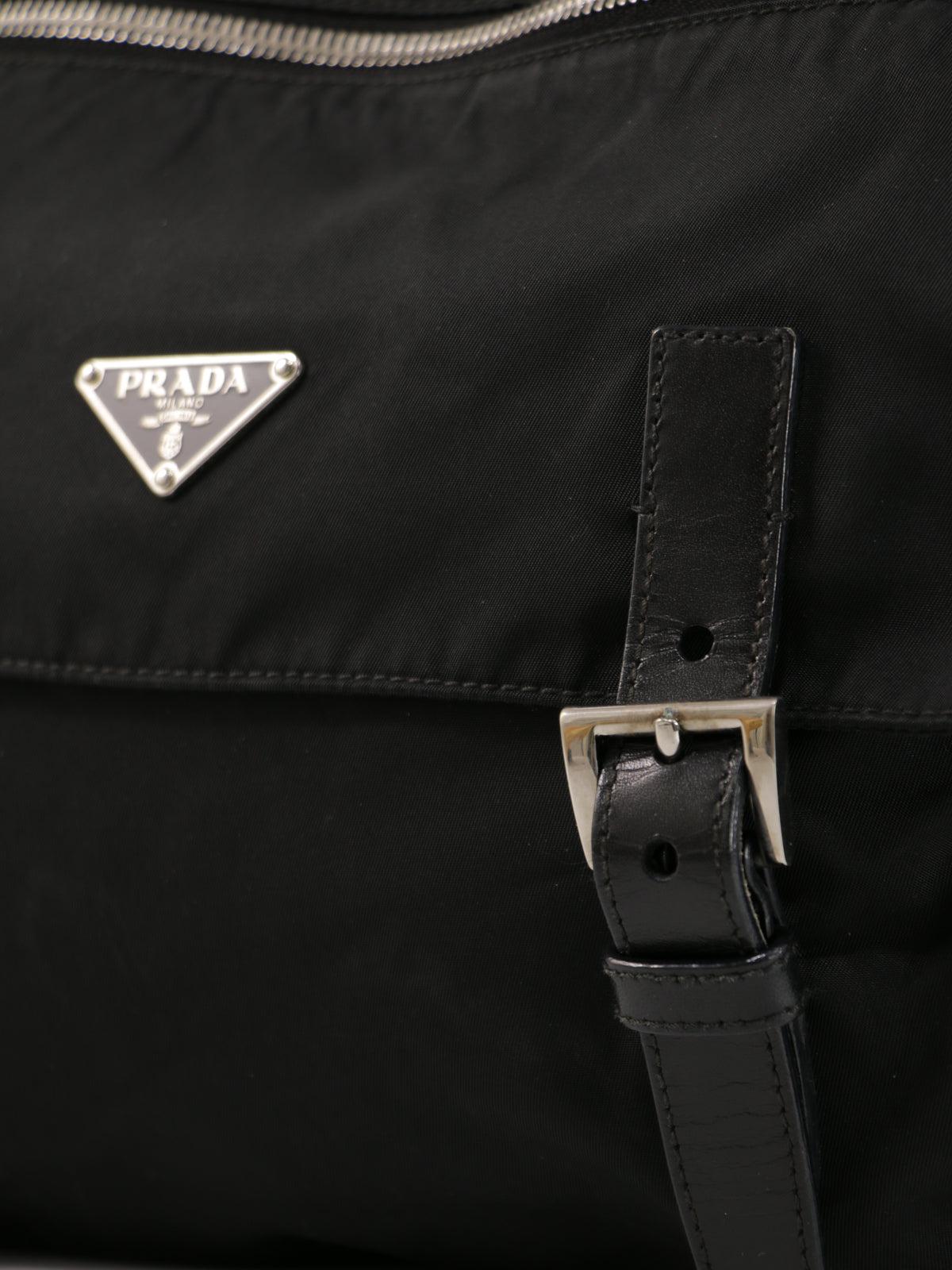 Prada Double Buckle Messenger