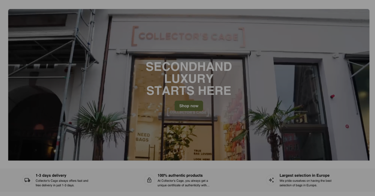 | Shop Designer – Collector's Cage
