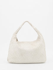 Bottega Veneta Large Hobo White Leather
