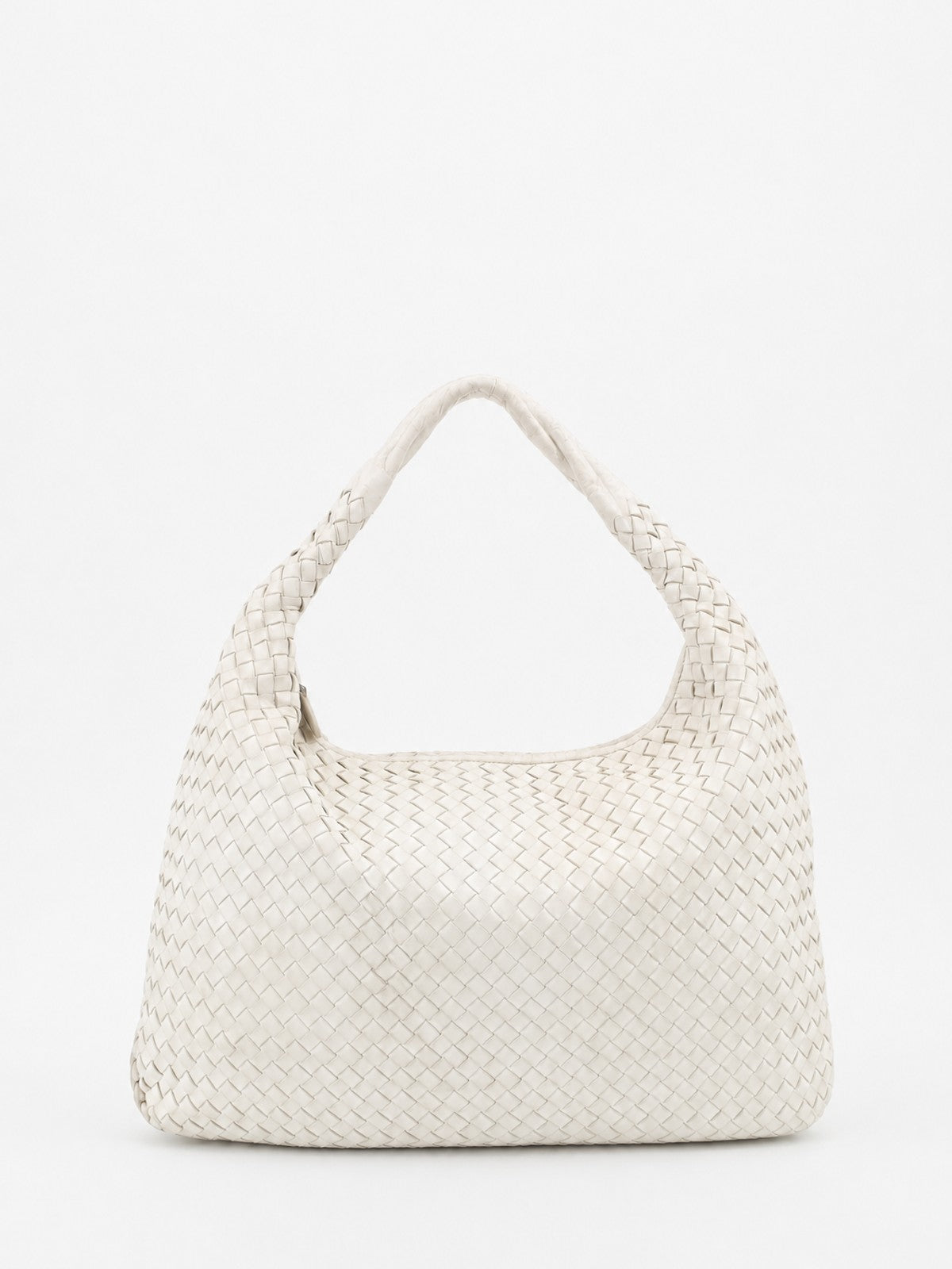 Bottega Veneta Large Hobo White Leather
