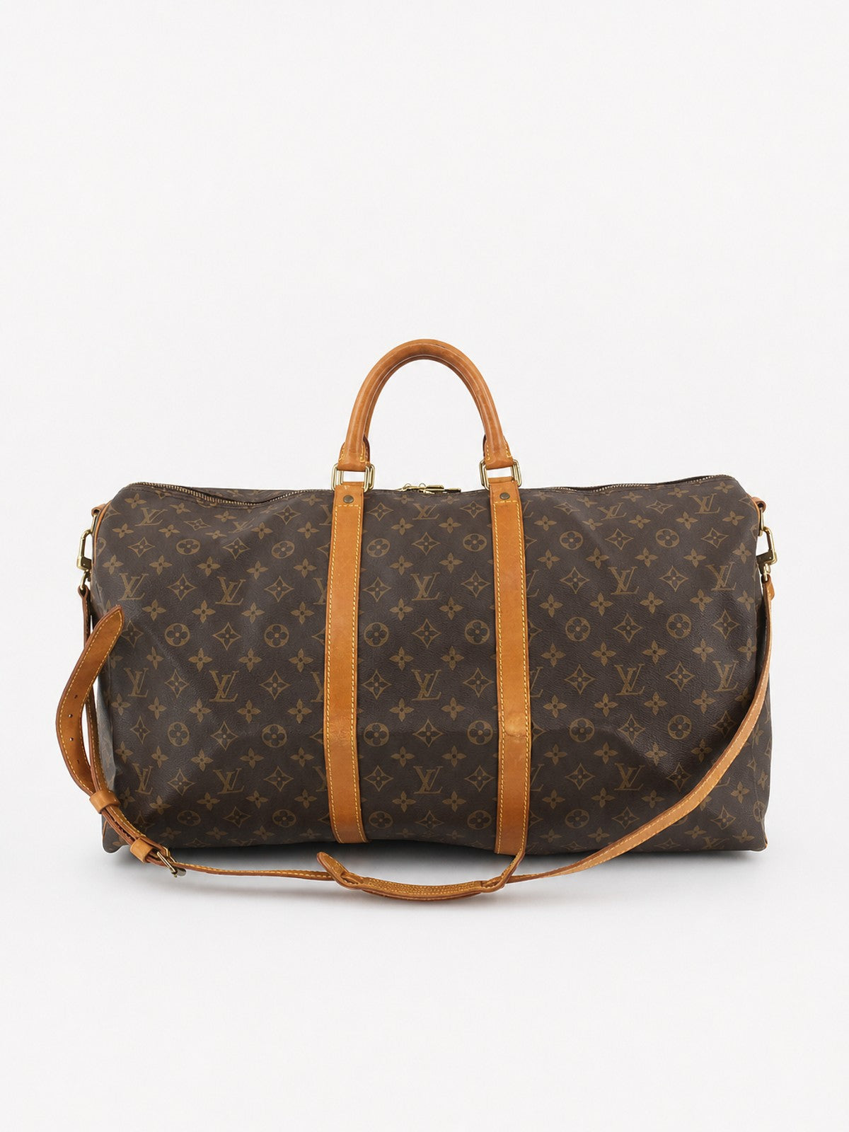 Louis Vuitton Keepall 55 Brown Canvas