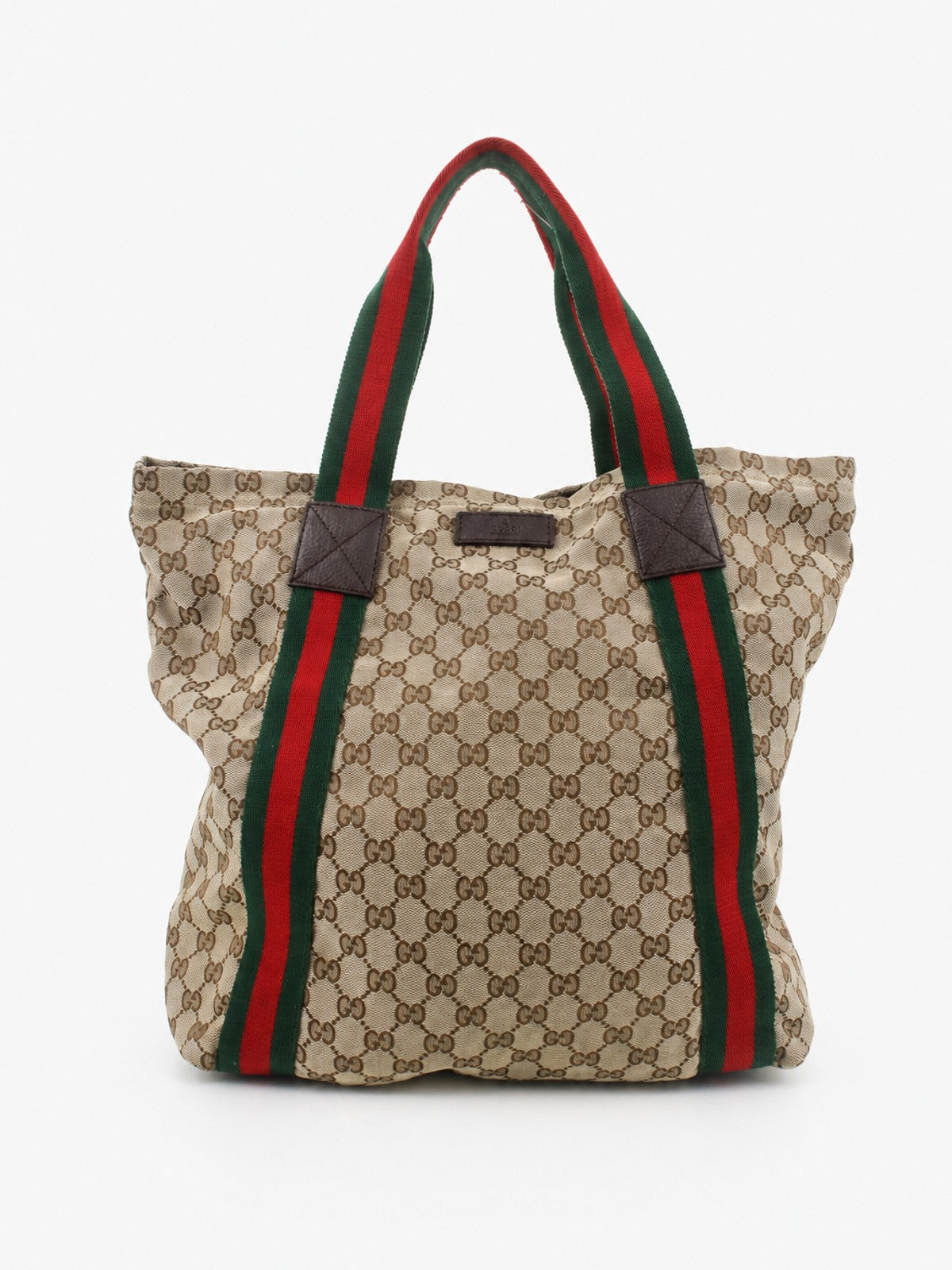 Gucci Tote Bag Brown Canvas