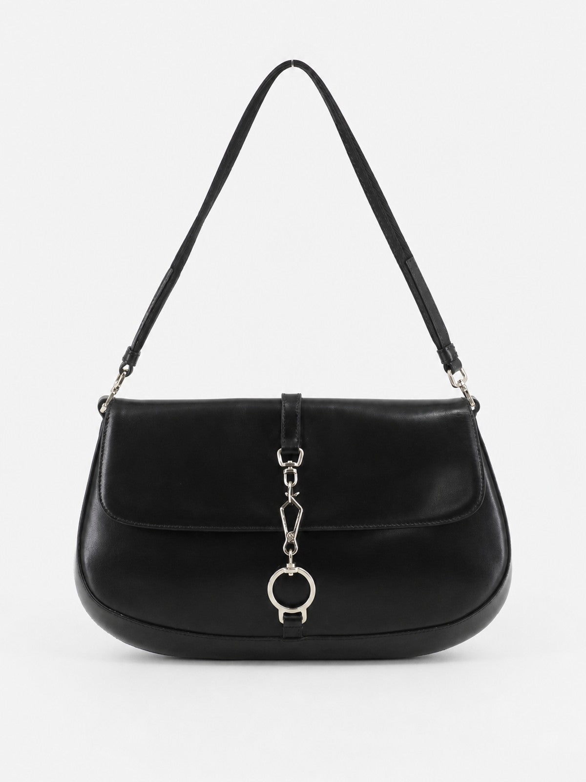 Prada Shoulder Bag Black Leather