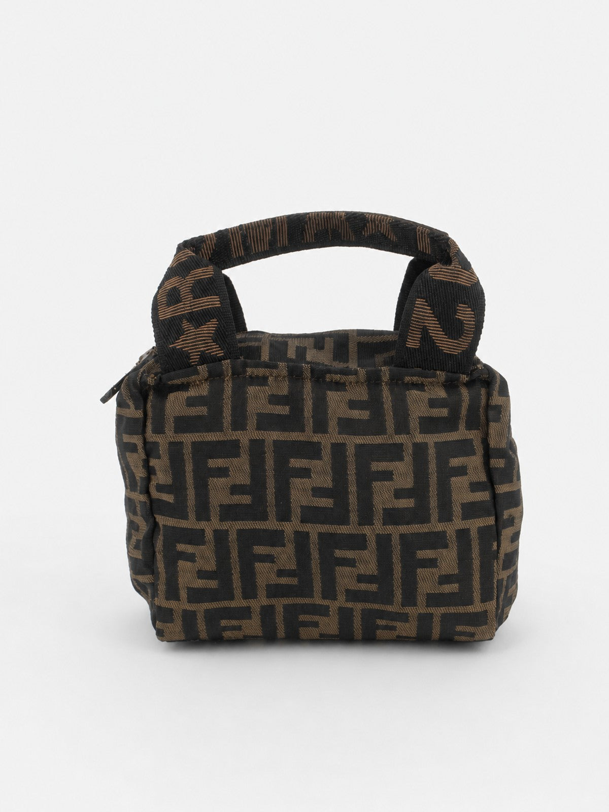 Fendi Hand Bag Brown Canvas