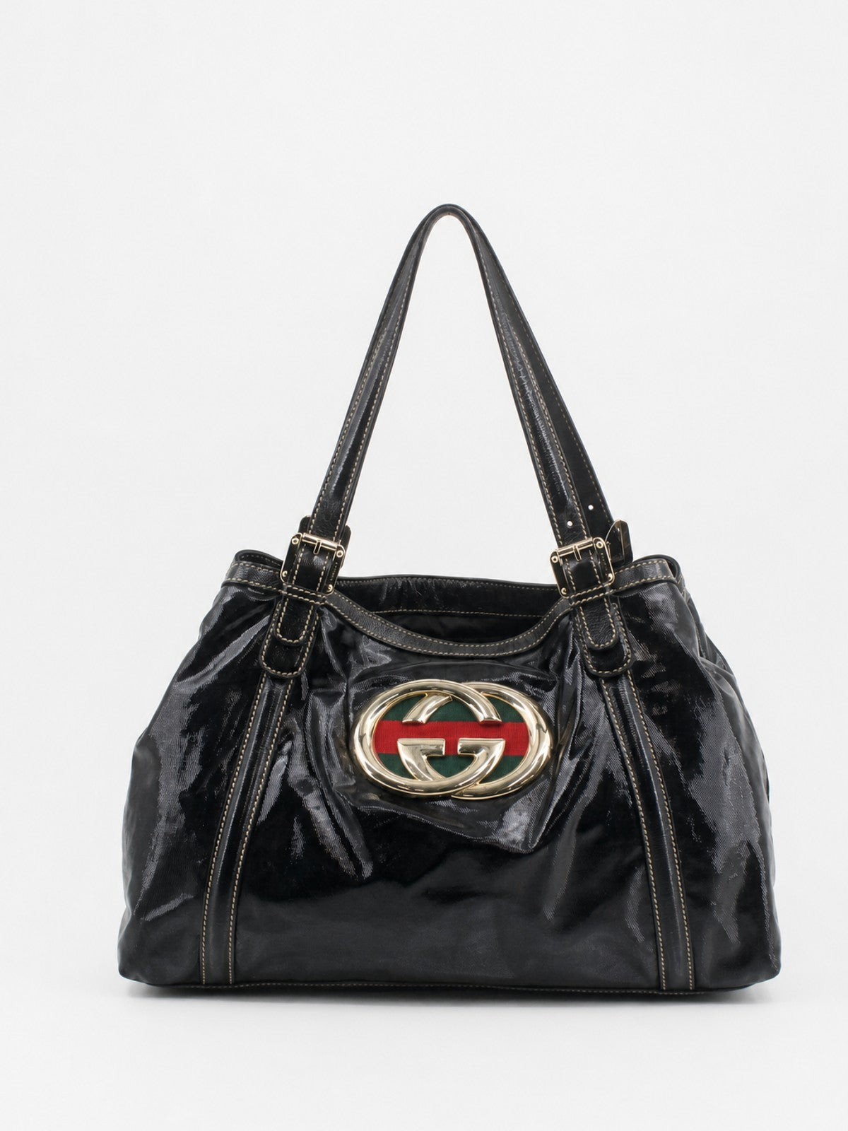 Gucci Shoulder Bag Black Patent leather