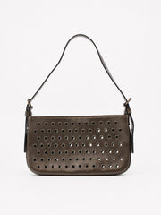 Celine Shoulder Bag Brown Leather